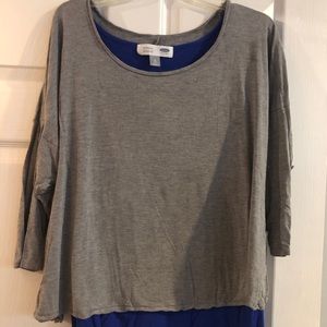 Size XL old Navy gray blue maternity shirt